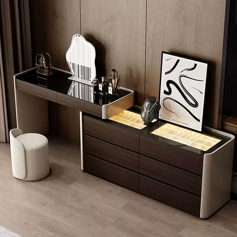 Solid wood new style multi-functional dresser