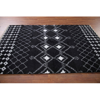 Tapis géométrique indien 5 x 8