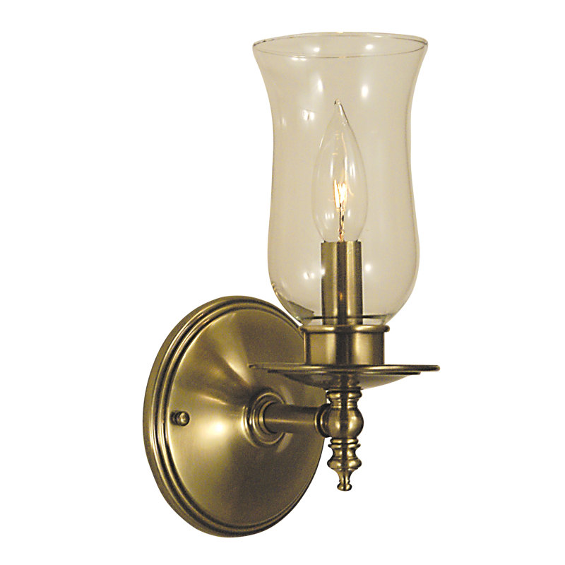 Lampe murale bougie 1 lumières Landaverde, Nickel brossé