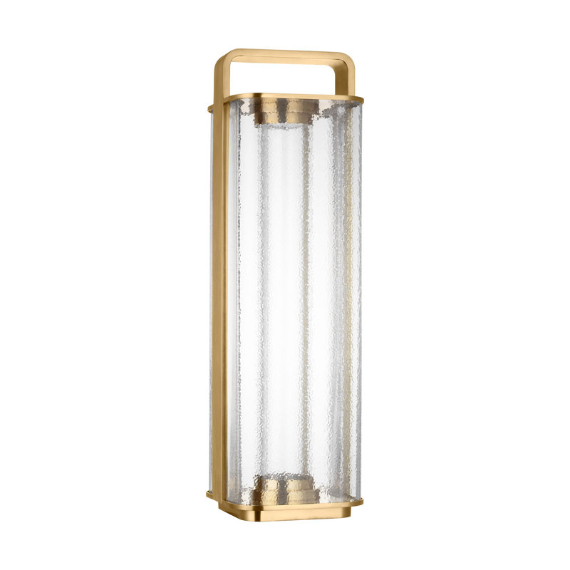 Flacara 24 Rechargeable Lantern, Gold, 23.4" H x 7" W x 7" D