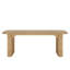 Bureau d'écriture rectangulaire avec plateau en bois d'ingénierie brun clair pour bureau-2083789937