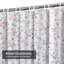 Mignon petit rideau de douche rose avec 12 crochets-1869724745