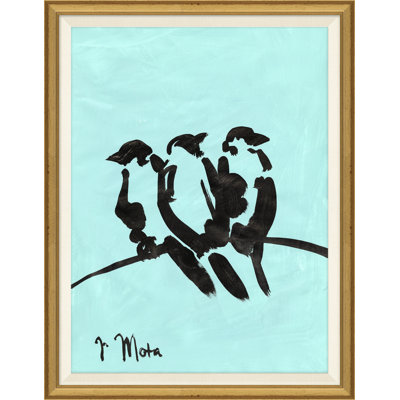 Joseph Mota " Bird Series XI " by Joseph Mota Painting Print