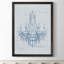 «Chandelier brouillon IV» par Paul Cezanne - reproduction d'art encadrée-1238916189-1299166038-1299166060