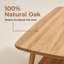 Table basse Mid-Century moderne avec coins arrondis et tablette de rangement-1271255410