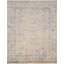 Transitional Hand-Knotted Silver Area Rug