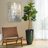 23.75"H Set Of 2 Oversized Eco-Friendly PP And Stone Honeycomb Textured Green Tall Plastic Planter-107079638
