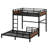 Metal Separable Bunk Beds With Raised Security Fence-155524596