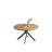 Riella Round with Steel and Stainless Steel Base Dining Table-1768493291