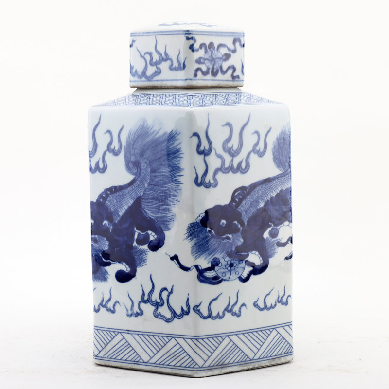 Handmade Porcelain China Ginger Jar