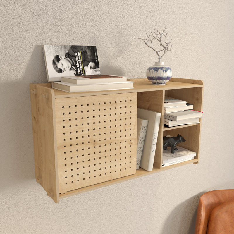 Tablette cubique en bois massif 2 pièces Gimora