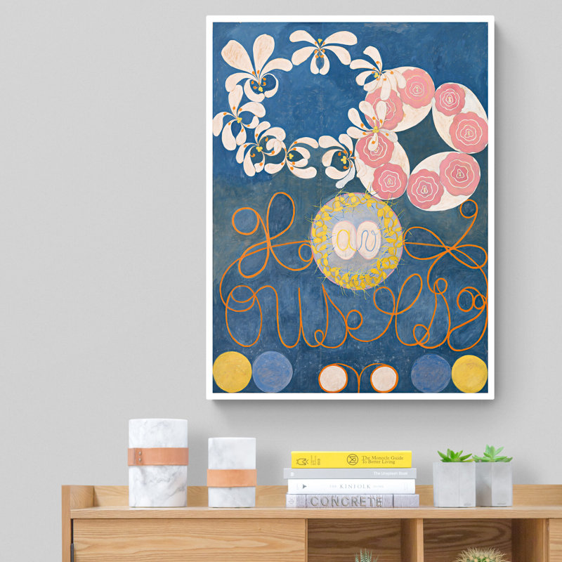 The Ten Largest No.1 Childhood by Hilma AF Klint - Wrapped Canvas Print, 117cm H x 81cm W x 4cm D
