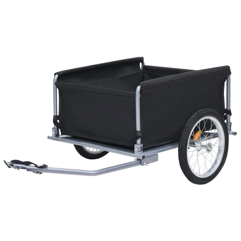 Bike Trailer Black and Grey 65 kg
