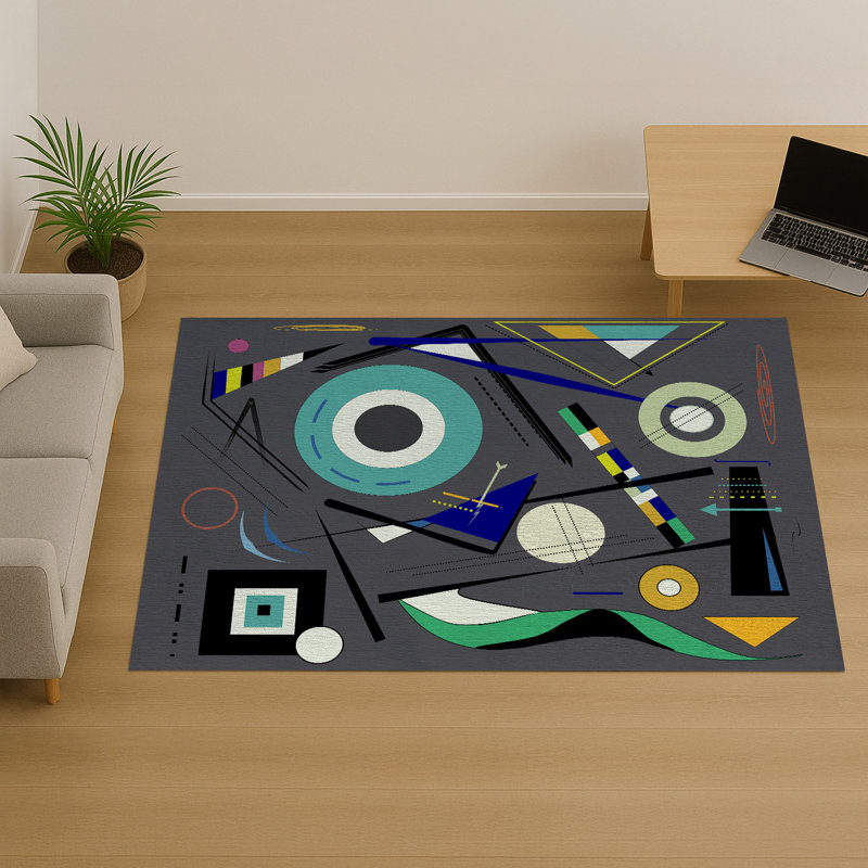 Abstract Area Rug, Rectangle 155 x 230 cm