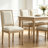 French Country Dining Chairs - Mid-Century Modern Upholstered Wood Linen with Rectangular Back-1934218617-1936130192-1934218615