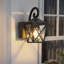 Lanterne murale d'extérieur noire H 11,7 po Tiradentes-500942806
