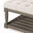 Maven Lane Mesa Square Upholstered Coffee Table In Aged Grey With Dove Grey Fabric-117316562