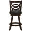 Ensemble de 2 tabourets de bar modernes à hauteur de comptoir pivotant, confortables et élégants pour votre maison