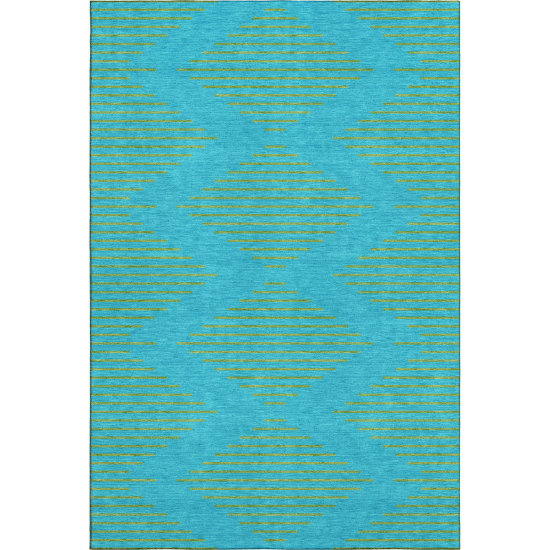 Premium Machine Washable Jahnke AMF1017 Geometric Rug, Rectangle 2'6" x 3'10"