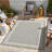 Sunshine Silver 2 ft. 7 in. x 7 ft. 3 in. Indoor/Outdoor Area Rug
