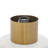 Gerlak Metal Gold Table Lamp with Clear Dome Shaped Shade and Marble Base