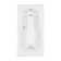 60" L x 32" W Drop In Combination Acrylic Bathtub with Reversible Drain in White