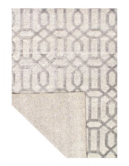 Tapis unique en laine et soie 6 pi x 9 pi Ileyah