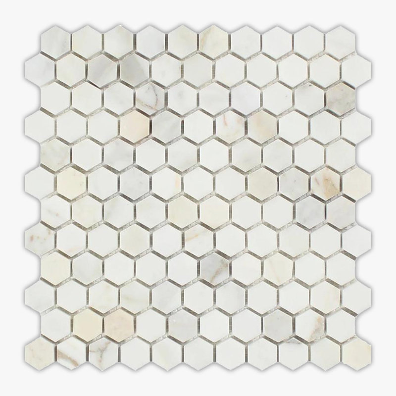 Carreau de mosaïque en marbre 11,5 po x 12 po