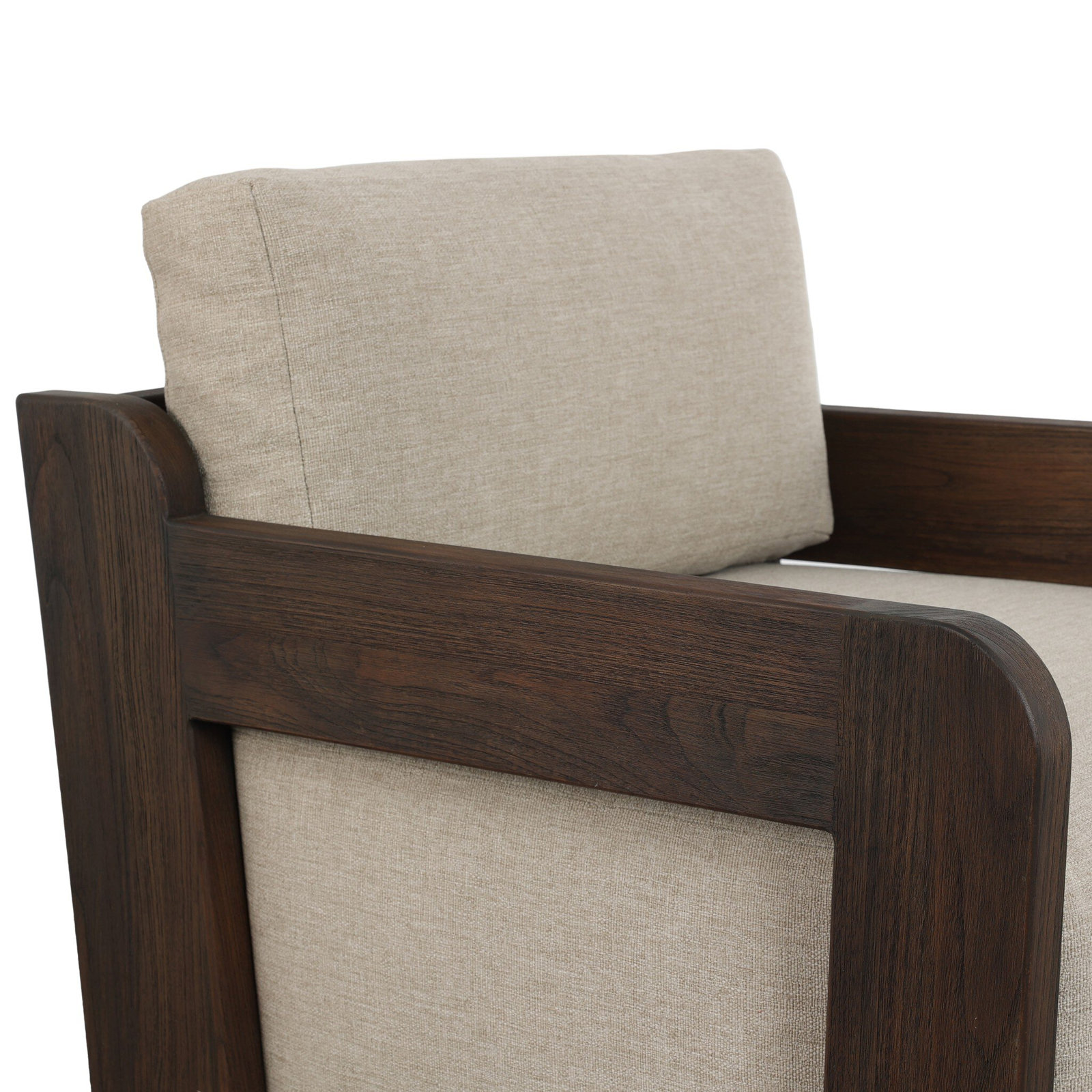 Owen Teak Wood Swivel Patio Chair