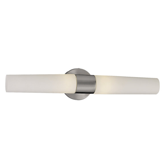 Éclairage pour salle de bain 2 lumières Sabre, Nickel brossé, DEL