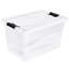 Set of 3 Storage Crystal-Box with Lid - Transparent-2100239376