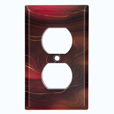 Patterned 1 - Gang Toggle Light Switch Standard Wall Plate