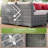 10 - Person Wicker / Rattan Outdoor Sectional Seating Group Storage Table-730907604