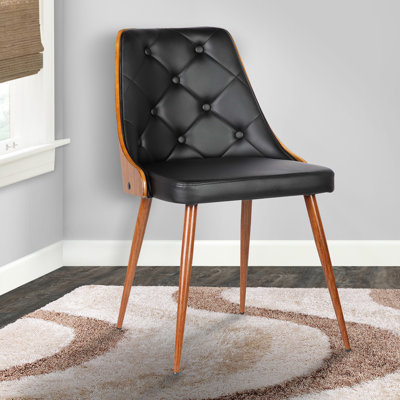 Almond 45.72cm H Tufted Upholstered Side Chair in Grey