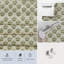  Abat-jour romain en lin épais à motif floral 100% occultant à la main pour fenêtre ou porte, stores avec cordon pour la cuisine, tissu de décoration pour l'intimité, obscurcissement de la pièce, Chuimui-2139450157