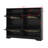Tipping Bucket Shoe Cabinet With 4 Flip Drawers, Shoe Rack Storage Cabinet With 4 Rattan Doors, Shoe Cabinet With 2 Silvery Hooks-1142059148