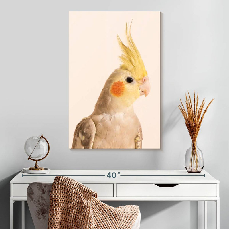 Brampt Smiling Cockatiel, 30" H x 20" W