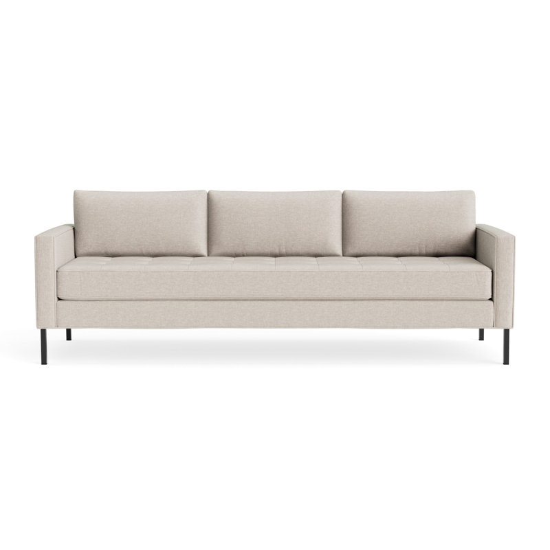 MTO - Paramount Sofa Metal Legs, 32" H x 95" W x 34" D, Landa Stone