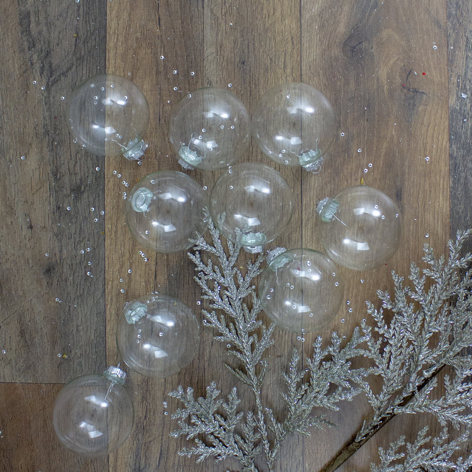 Northlight Seasonal 3" Glass Bauble, Clear