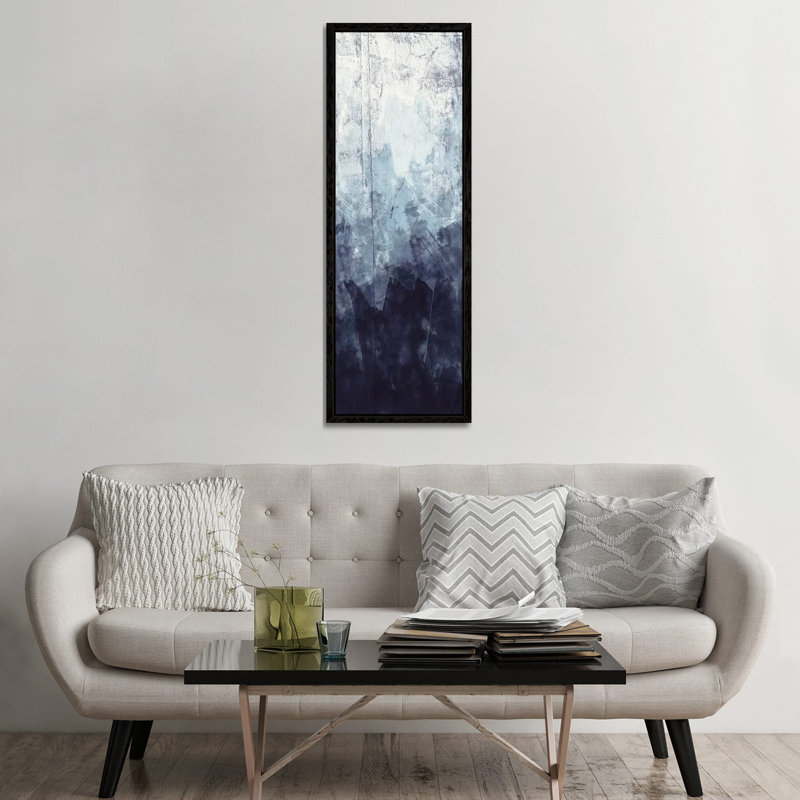 Blue Flow I by Alicia Vidal - Panoramic Painting on Canvas