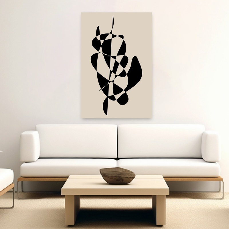 Art contemporain abstrait géométrique contemporain, H 60 po x l 40 po