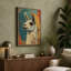 Serene Llama Modern - Wrapped Canvas-386963730-386963815