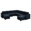 Berenika Velvet Modular U-Shaped Sectional-1141452540