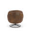 Upholstered Swivel With Footstool Armchair-986423372