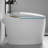 Intelligent Bathroom Toilet With Bidet, Auto Open/Close System, Foot Sensor, Led Display, Warm Water & Dryer, White Feature, 1.28 Powerful Flushing, Screen,-121634160