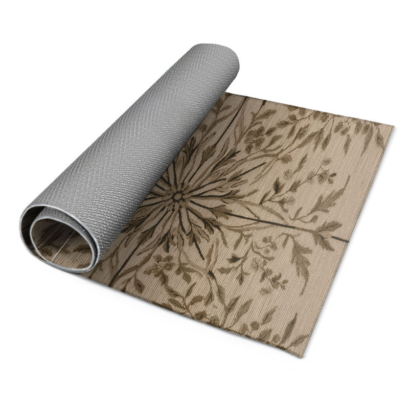 Tapis d'intérieur et d'extérieur brun Nature, Rectangle 9 pi x 12 pi