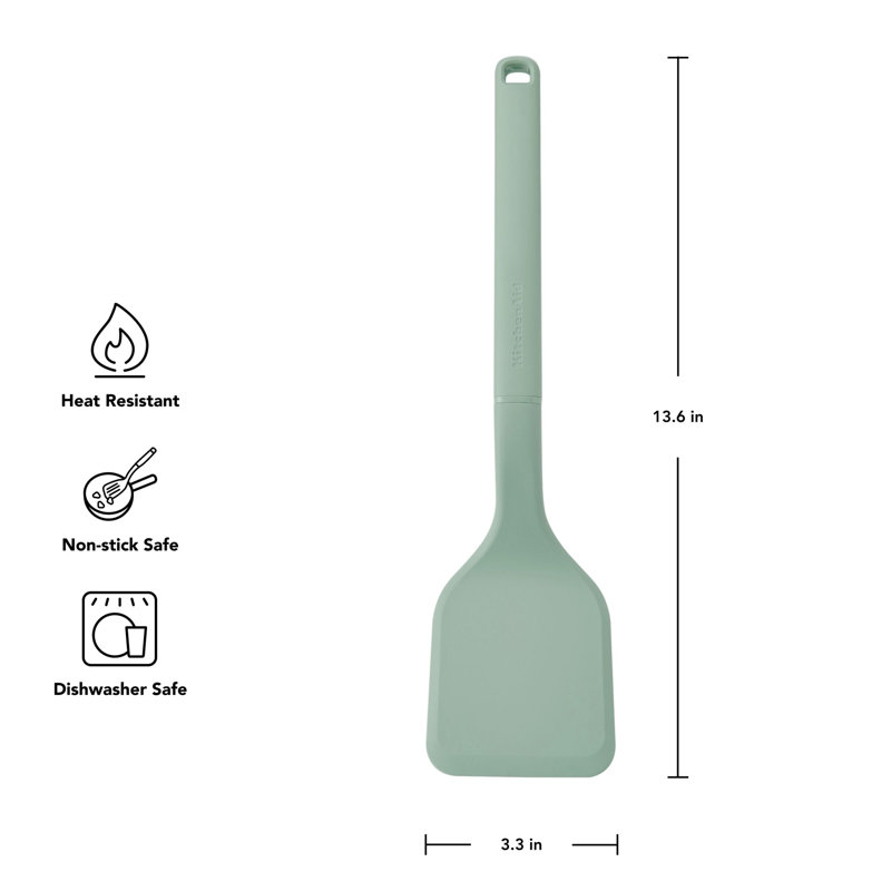 KitchenAid® Large Solid Turner, 13.6", Cardamom