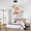  Industrial 3 - Light Rattan Farmhouse Boho Cluster Pendant Light