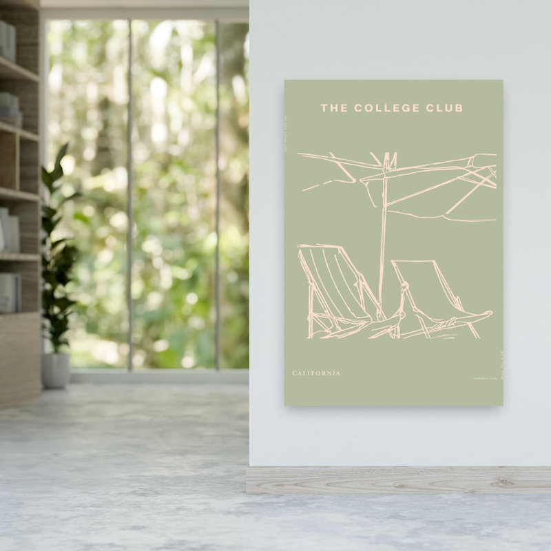 Thecollegeclubno29 Minimalist Coastal Wall Art Print 1 Piece Wrapped Canvas Wall Art, 152.4cm H x 101.6cm W