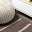 Tapis d'intérieur / extérieur brun / beige à rayures berbères Siegbald-1172175902
